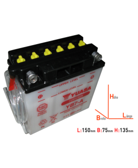 Batterie Yuasa YB7-A chez Motokristen