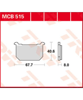Plaquettes de freins composite TRW Lucas MCB515 chez Motokristen